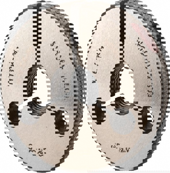 Threaded Ring Gage: M16 x 2.00 Thread, Metric, Class 6G, Go & No Go